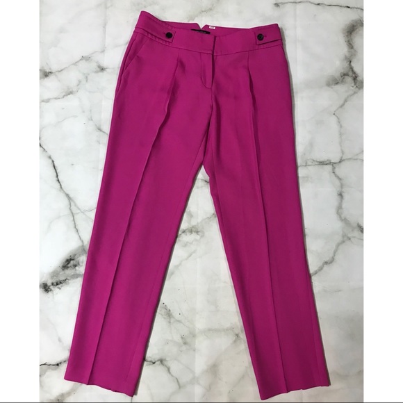 Ann Taylor Pink Pleated Dress Pants - Picture 2 of 6